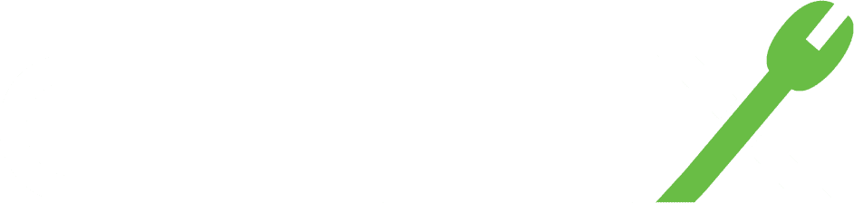 Cellfix logo on a green background advertising Houston phone repair.