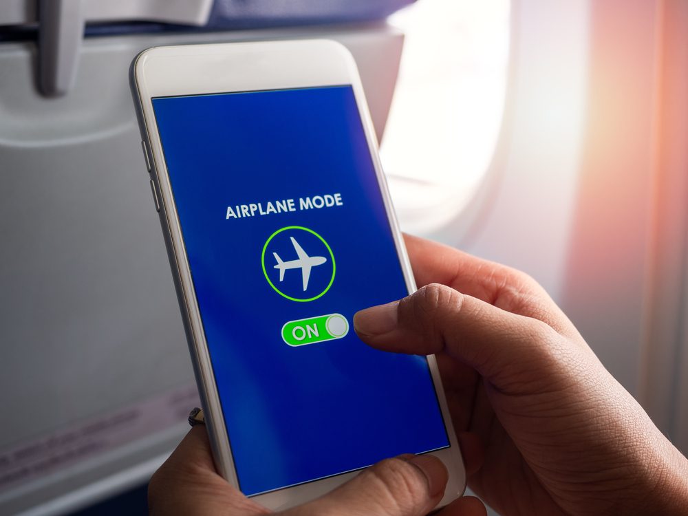 Phone on airplane mode